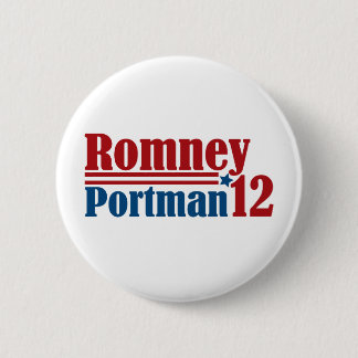 Mitt Romney Rob Portman 2012 2 Inch Round Button