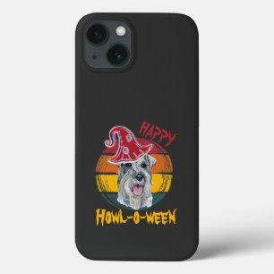 Mittelschnauzer Halloween Vintage Sunset Funny iPhone 13 Case