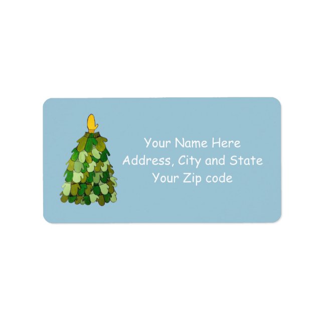 Mitten Tree Address Label (Front)