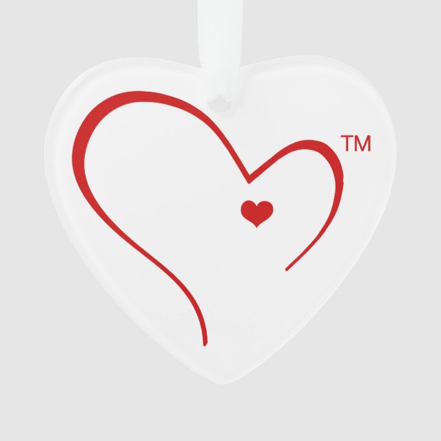 Mittens for Detroit Heart Logo Heart Ornament (Front)