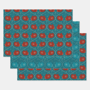 Mittens gift wrap 3 pack