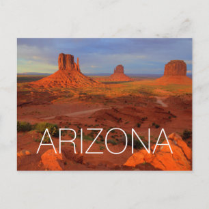 Mittens, Monument valley, AZ Postcard