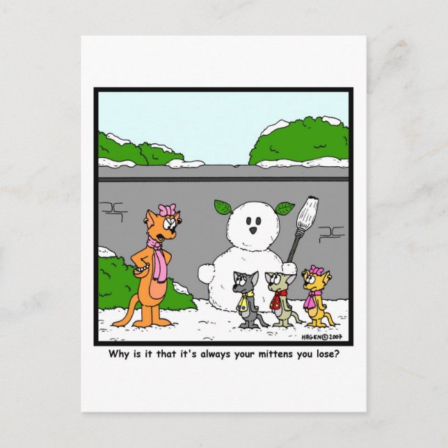 Mittens Postcard (Front)