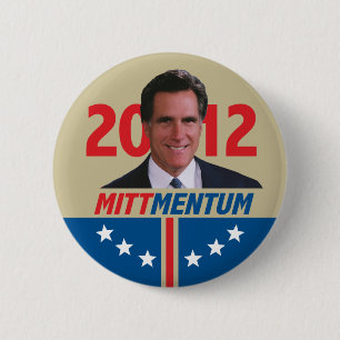 Mittmentum Mitt Romney 2012 2 Inch Round Button