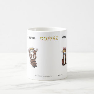 Mitts, before and after, coffee!  Mug