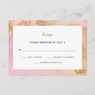 Mitzvah moderne rose   Réponse RSVP
