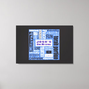 MITZVAH WORDS Bar Bat Mitzvah Sign In Board