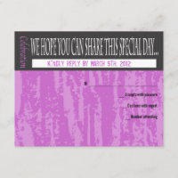 MITZVAH WORDS SAYINGS Bar Bat Reply Card