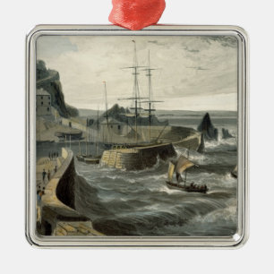 Mivagissey, Cornwall, from Volume VIII of 'A Voyag Metal Ornament