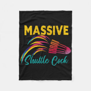 Mive Shuttle Funny Dminton 2 Fleece Blanket