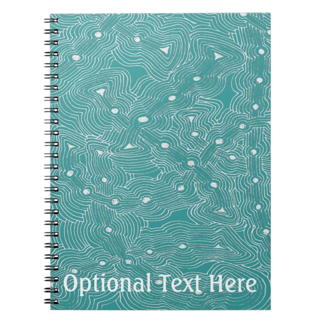 MIx and Match Colour Abstract Ant Farm Notebook (Front)