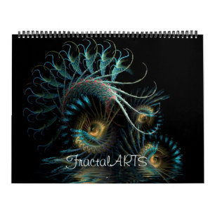 MiX ARTS fractal Calendrier mural de 12 mois