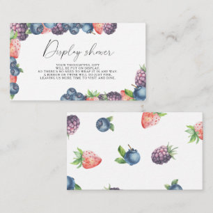 Mix berry - Display shower Enclosure Card