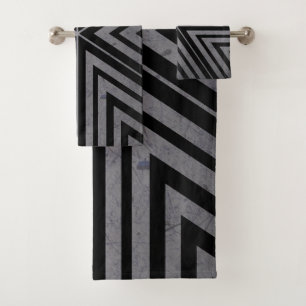 MIX, BLACK GRAY. SAMER BRASIL BATH TOWEL SET