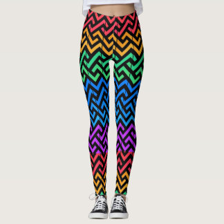 Mix colour patterns leggings