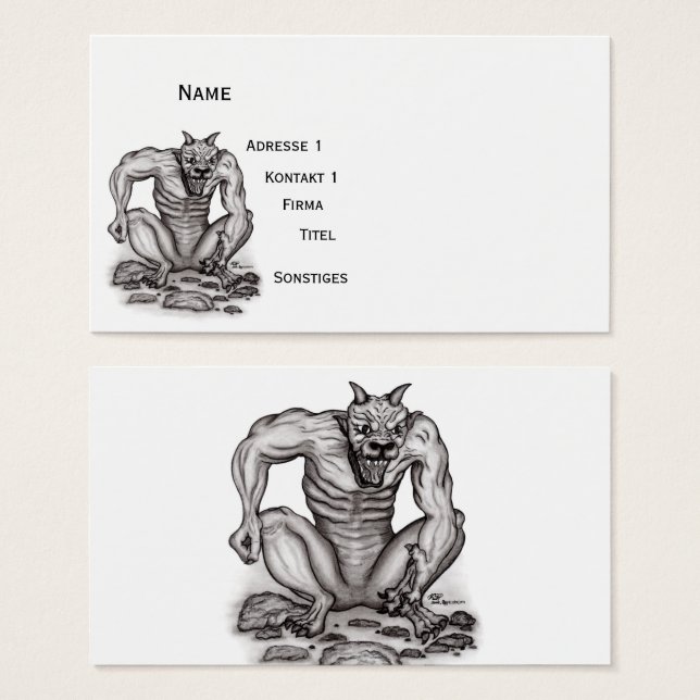Mix-Créature - Troll, Golem et Devil (Devant & derrière)