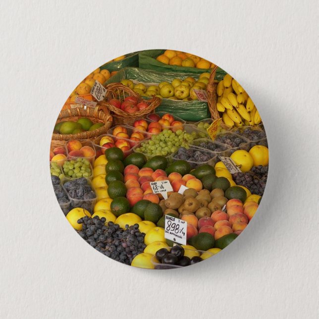 Mix Fruit 2 Inch Round Button (Front)