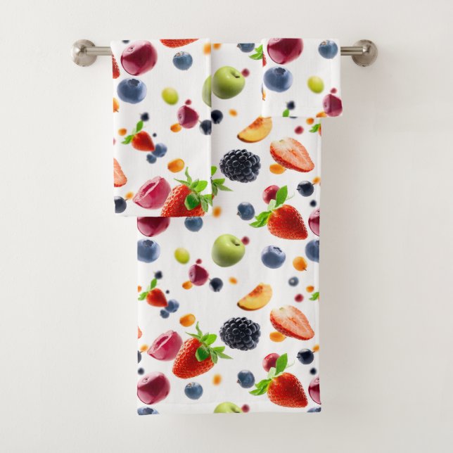 Mix Fruits Bath Towel Set (Insitu)