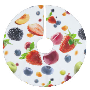 Mix Fruits Brushed Polyester Tree Skirt