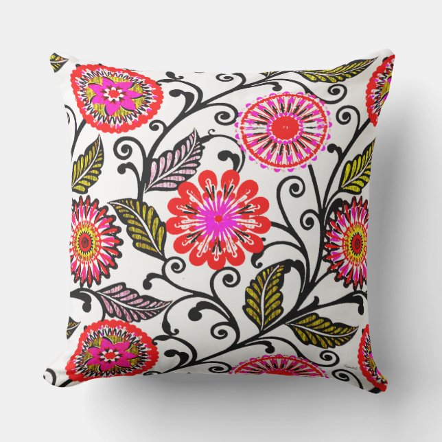 Mix & Match Appeal  Throw Pillow (Front)