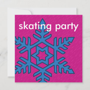 Mix & Match Collection Winter Snowflake Ice Skate Invitation