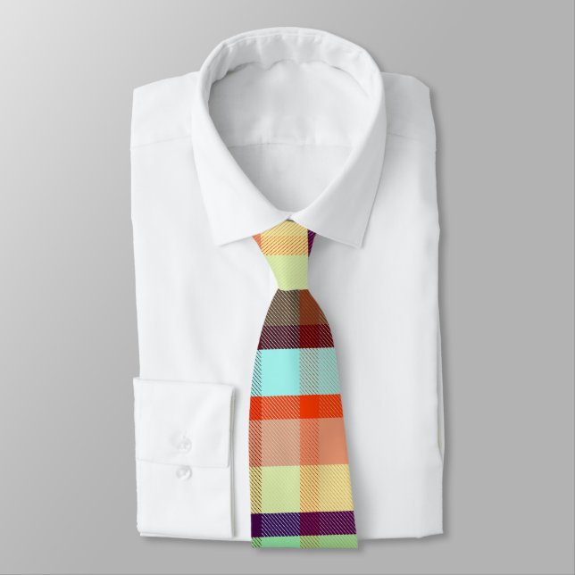 Mix Nouveau Plaid NRB Tie (Tied)