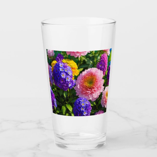Mix of Flowers Glass (Front)
