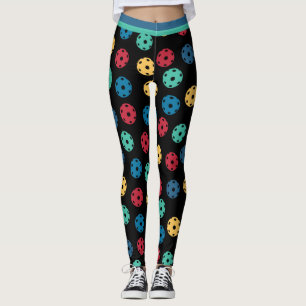 Mix of pickleballs 3 (small tile size) leggings