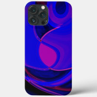 Mix of violet and plain blue with curved dark dip