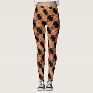 Mix rapport stripes, circles or greenish hexagon leggings