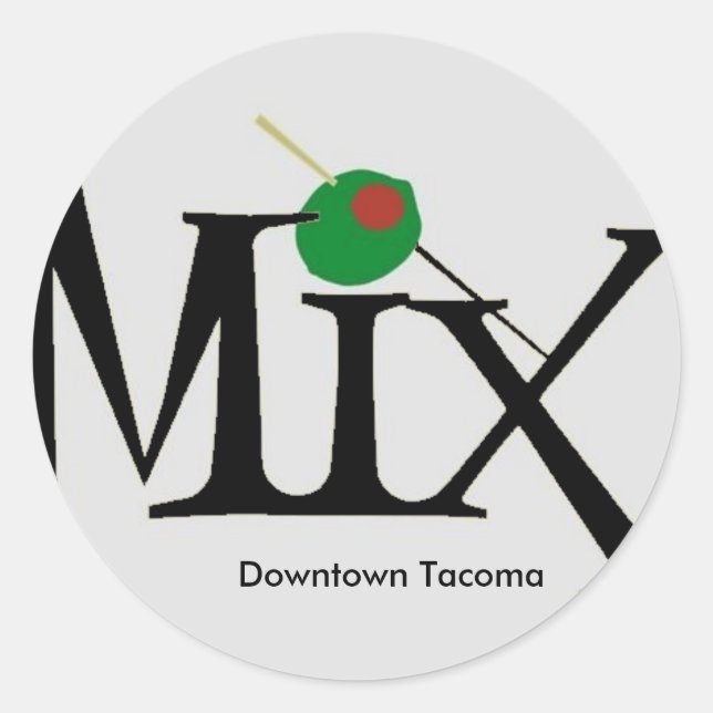 Mix Stickers - white dwntwn (Front)