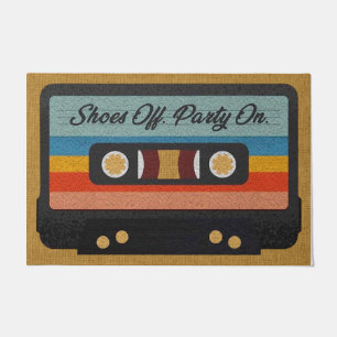 Mix Tape Design, Welcome Mix, Welcome Mat, Casette Doormat