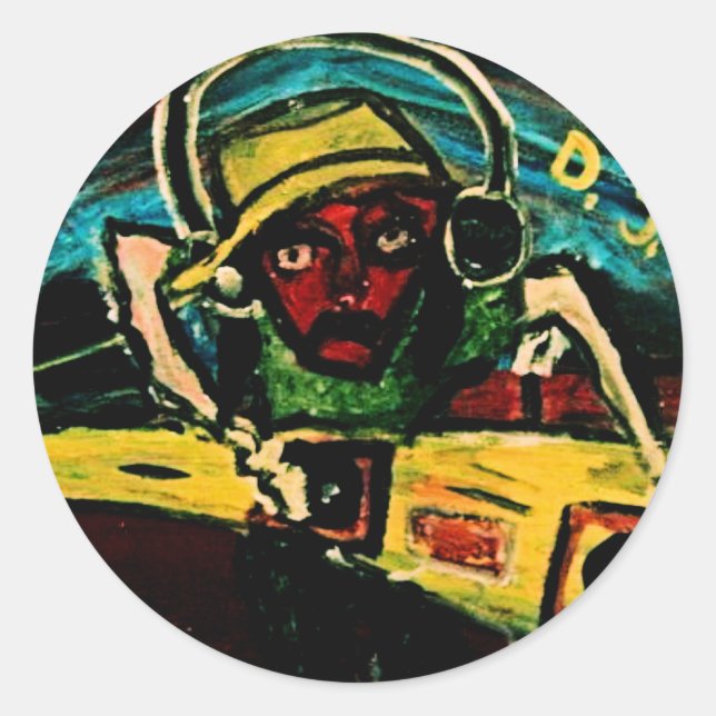 MIX TAPE DJ VI CLASSIC ROUND STICKER (Front)