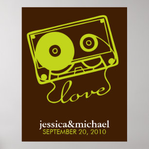 Mix Tape of Love Customizable Wall Art