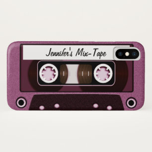 Mix Tape Personalized Pink iPhone X Case