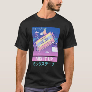 Mix Tape Retro 80s Japanese Otaku Aesthetic Vaporw T-Shirt