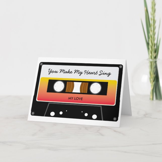 Mix Tape Valentines Card (Front)