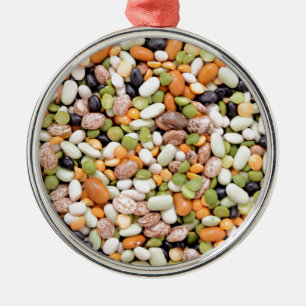 Mixed beans metal ornament
