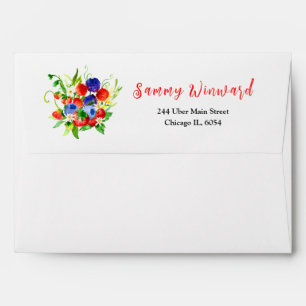 Mixed Berries Bridal Shower Envelope