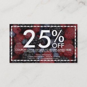 mixed berries coupon card