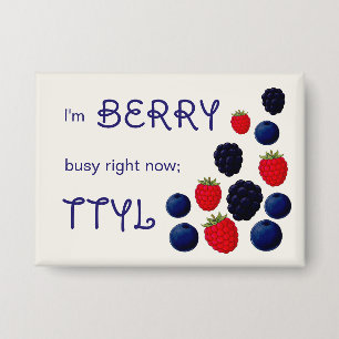 Mixed Berry Fruit Collection Button