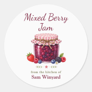 Mixed Berry Jam From the Kitchen Of Label
