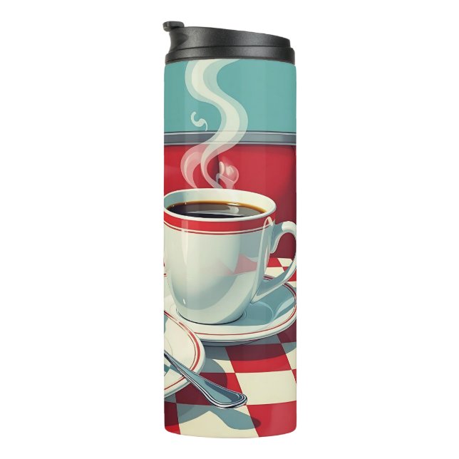 Mixed Berry Pie, Ice Cream and Coffee Thermal Tumbler (Rotated Right)