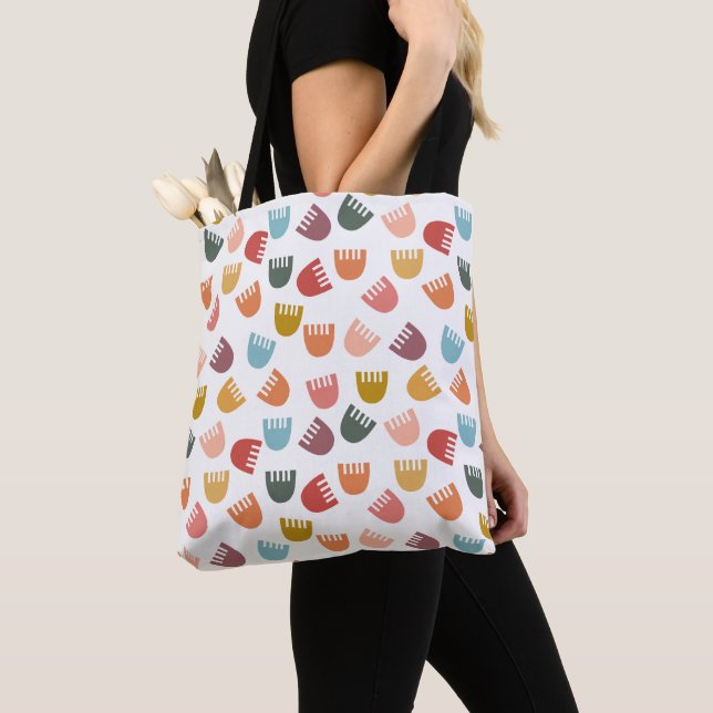 Mixed Boho Flowers  Tote Bag (Close Up)