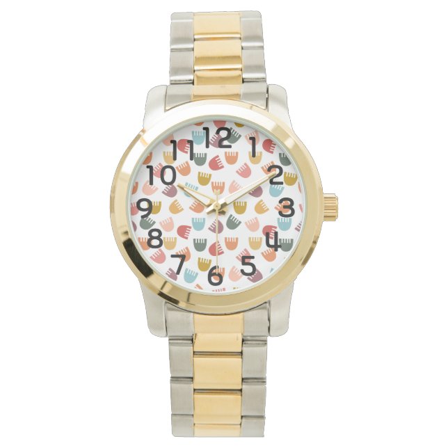 Mixed Boho Flowers  Watch (Front)