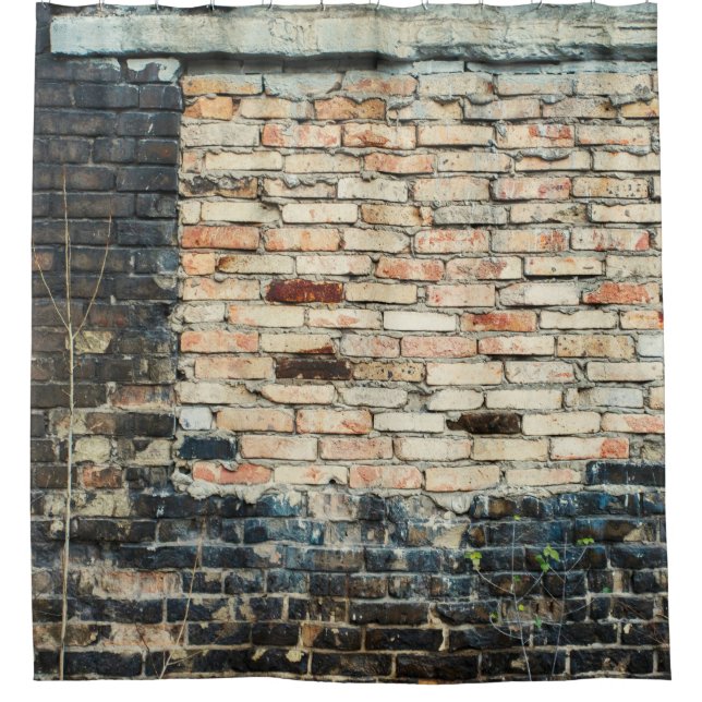 Mixed brick wall texture background. Vintage effec (Front)