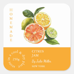Mixed Citrus Small Business Label