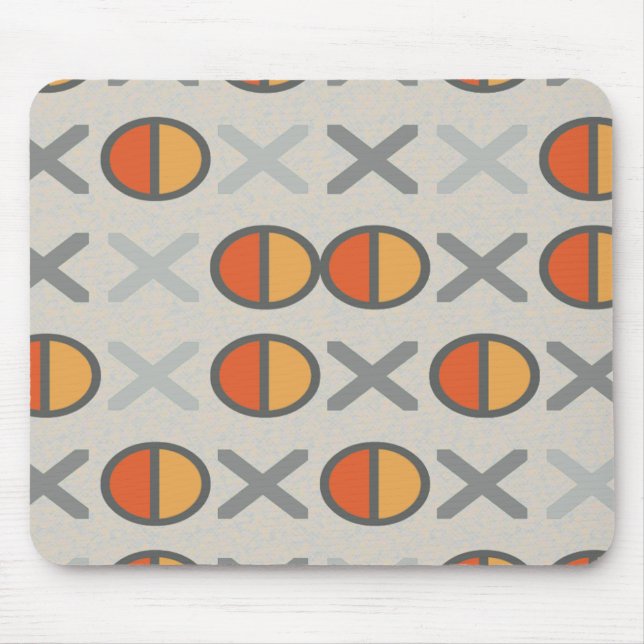 Mixed Code Strings Geometric Pattern Custom Colour Mouse Pad (Front)