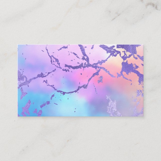 Mixed Colour Abstract Watercolor Print Pattern Business Card (Front)