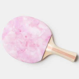 Mixed Colour Pink Abstract Watercolor Print Ping Pong Paddle
